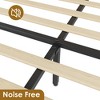 Full/Queen/King Platform Bed Frame, Full/Queen/King Size Bed Frame with Natural Rattan Headboard - 4 of 4