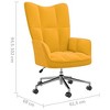 vidaXL Relaxing Chair in Chic and Elegant Mustard Yellow Velvet - Modern Style Office/Living Room/Lounge Seating - 2 of 4