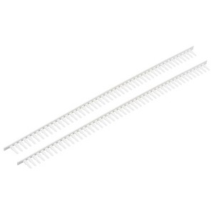 Unique Bargains Home DIY Miniature Garden Ornament Decorative Picket Fence White 2 Pcs - 1 of 4