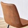 Sapphtopaz Modern Simple Dining Chairs Set of 4, Faux Leather Kitchen Chairs with Curved Widened Cushion for Dining Room, Kitchen - 4 of 4