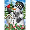 Briarwood Lane Winter Garden Flag 12x18 For Outdoor Checkered Snowman For Winter Garden Flag Flags For Outside - 3 of 4
