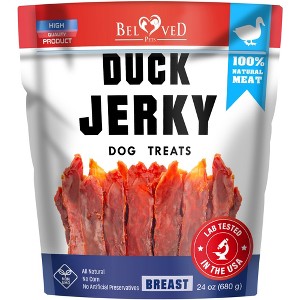 Beloved Pets All Natural Duck Jerky Dog Treats Chews Grain Free High Protein Human Grade 1.5 LB - 1 Pack - 1 of 4