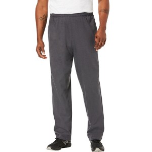 KingSize Lightweight Jersey Open Bottom Sweatpants - 1 of 4