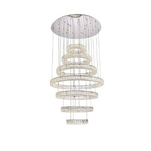 Elegant Lighting Monroe 7 - Light Chandelier in  Chrome - 1 of 4