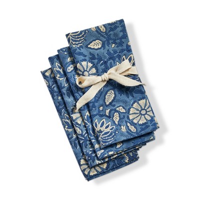 TAG Floral Block Cotton Napkins Set of 4