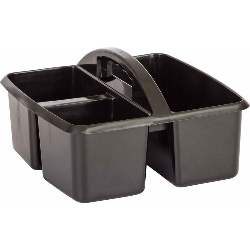 Teacher Created Resources® Plastic Storage Caddy, Black, Pack of 6, 2 of 7