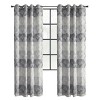 1pc 52"x84" Light Filtering Tristar Curtain Panel Beige/Light Gray - Habitat: Grommet Top, Jacquard, Indoor Use - 3 of 4