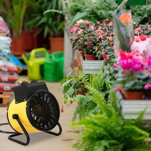 EAGLE PEAK 2 PCS 1500W Indoor/Outdoor Space Greenhouse Heater, Spray Water Resistant IPx4, Over-heat Protection - 1 of 4