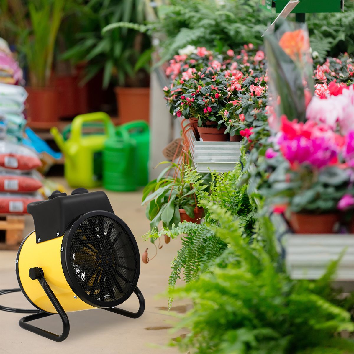 EAGLE PEAK 2 PCS 1500W Indoor Space Greenhouse Heater, Spray Water Resistant IPx4, Over-heat Protection - thumbnail 2