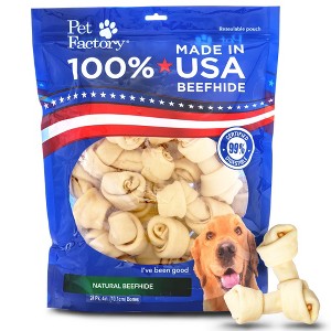 Pet Factory Made in USA Beefhide Bones - 1 of 4