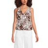 Lands' End Women's Lightweight Jersey Blouson Vneck Tank - 4 of 4