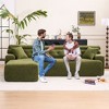 104.7'' Chenille L-Shaped Modular Sectional Sofa with High-Density Sponge, No-Assembly Couch - 2 of 4