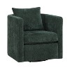 TiramisuBest Light Grey Performance Fabric Swivel Barrel Chair - 3 of 4
