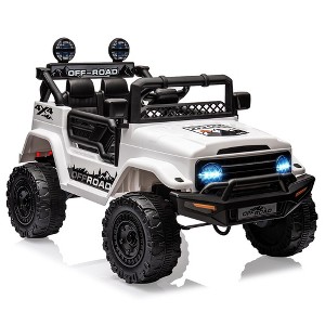 Electric Car for Kids, 12V Ride on Truck Car with Remote Control Spring Suspension - 1 of 4
