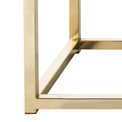 48'' Black Velvet and Brass Transitional Bench