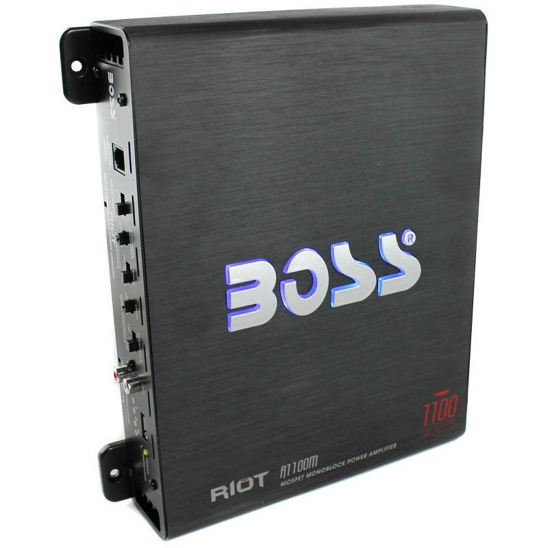 BOSS AUDIO Riot R1100M Mono Car Amp Amplifier plus Sub Bass Remote + Wiring Kit, 3 of 7