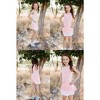 Girls Tennis Dress Golf 2 Piece Outfit Sleeveless Ruffle Skirts with Built-in Shorts Pockets School Sports Activewear - 2 of 4