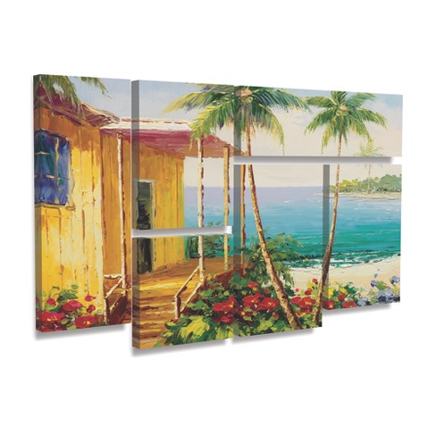 Masters Fine Art 'Key West Villa' Multi Panel Art Set 6 Piece - image 1 of 3