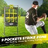 PLAYAPUT Pitching Net, 9 Hole Baseball Pitching Net with Strike Zone, Black - 2 of 4