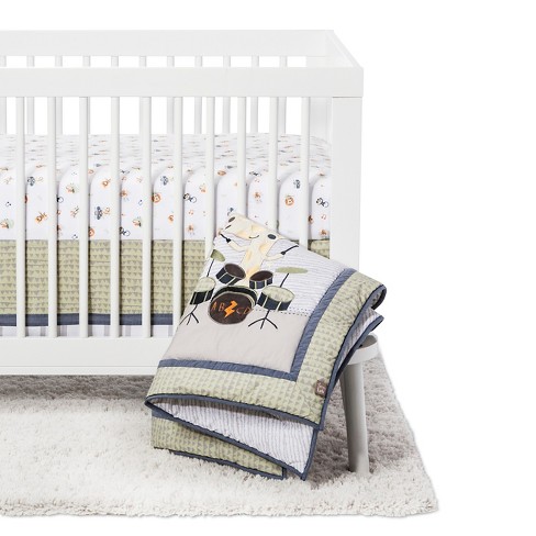 Trend Lab 6 Piece Crib Bedding Set Safari Rock Band Target