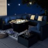 Celebalcony 8-Piece Black Frame Outdoor Patio Sectional Seating Group with Cushions - 2 of 4