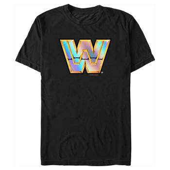 Men's WWE Wrestlemania Gold Shiny Logo T-Shirt