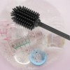 Unique Bargains Silicone Bottle Brush with 2 Straw Brush  for Cleaning Narrow Neck Containers Sport Bottles - 4 of 4