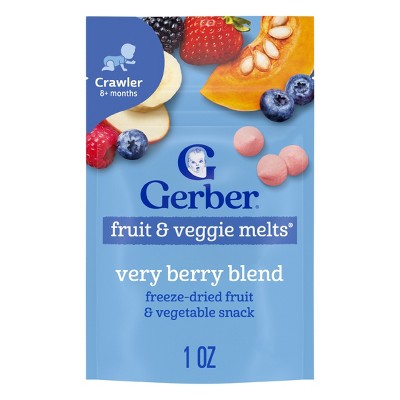Gerber Baby Food Very Berry Blend Freeze-Dried Melts Baby Snack - 1oz