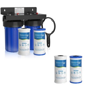 Waterdrop Whole House Water Filter System, 5-Stage Filtration with Carbon and Sediment Filters,Includes Extra WF10PG Filter. - 1 of 4