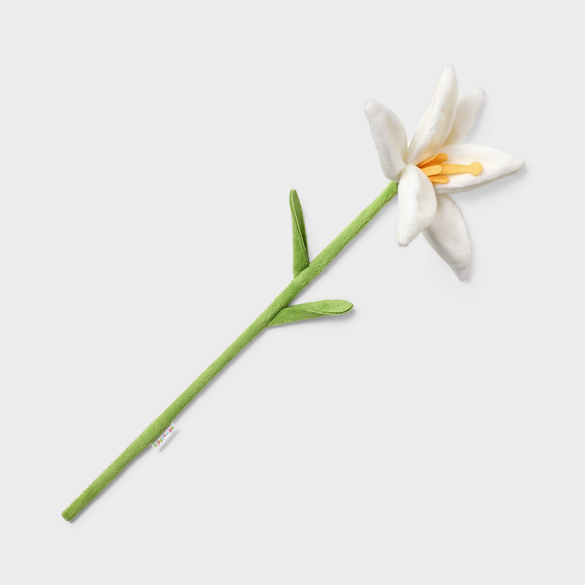 18.5'' Lily White Plush Stem - Gigglescape™