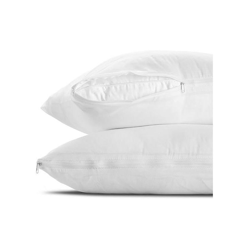 Maxi 2 Pack Cotton Pillow Protector and Pillows Set 2 Pack - Standard, 2 of 4