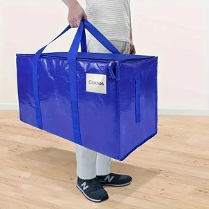 Racxily Extra Large Moving Bags with Backpack Straps - Strong Handles & Zippers, Storage Totes - 1 of 3