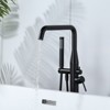 WOWOW Single Handle Freestanding Tub Faucet with Hand Shower in Oil Rubbed Bronze - 3 of 4
