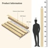 Wood Slat Wall Panel – Tech Veneer MDF with PET Felt Backing, Flat Decorative Sound-Absorbing Panel for Studio, Living Room, Piano Room - 2 of 4