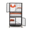 LAOTIES 4 Story Indoor Small Pet Cage with Ramps,Lockable Wheels And Removable Tray - 3 of 4