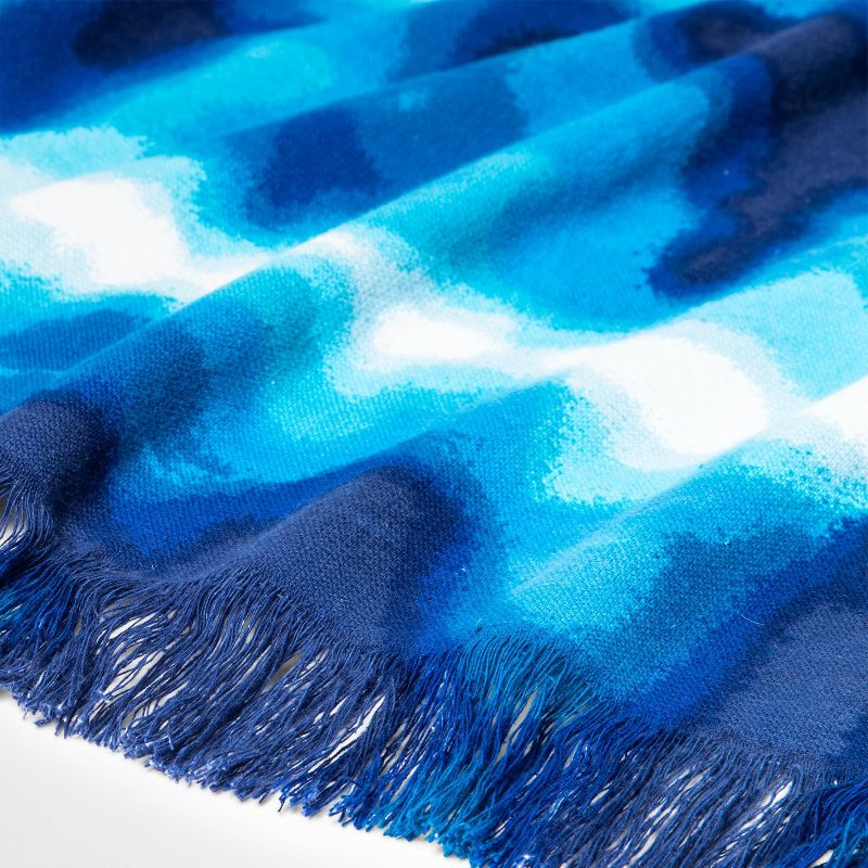 Oversized Tie-Dye Beach Towel Navy Blue - Sun Squad&#8482;, 3 of 4