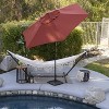 9' x 9' Steel Market Polyester Patio Umbrella with Crank Lift and Push-Button Tilt Brick - Astella: Hexagonal, Rustproof, Wind Vent - 4 of 4