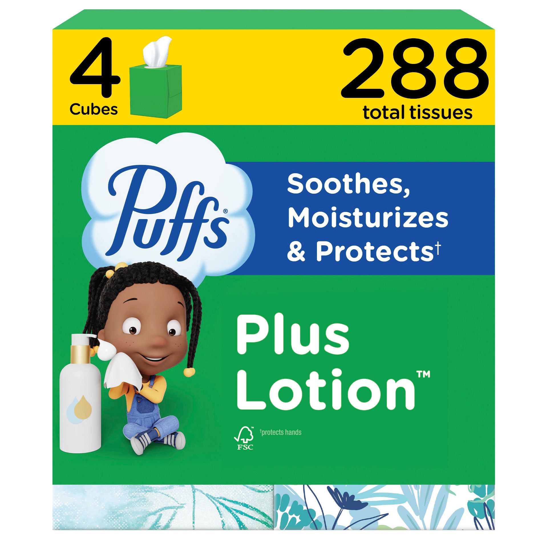 Puffs Plus Lotion Facial Tissue - 4pk/288ct