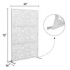 Dovelina Metal Outdoor Privacy Screen Freestanding Patio Decorative Screens - 4 of 4