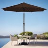 Hyleory 9FT Lighted Market Umbrella for All Seasons/ Size: 91.2" H x 108" W x 108" D - 3 of 4