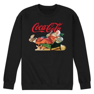 Men's - Coca Cola - Santa Coke Graphic Fleece Sweatshirt - 1 of 4
