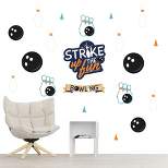 Big Dot of Happiness Strike Up the Fun - Bowling - Peel and Stick Sports Decor Vinyl Wall Art Stickers - Wall Decals - Set of 20