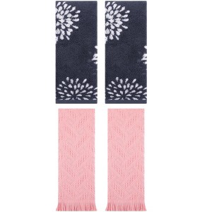 REGALWOVEN 4 Pcs Bathroom Pure Cotton Absorbent Soft Decorative Hand Towel - 1 of 4
