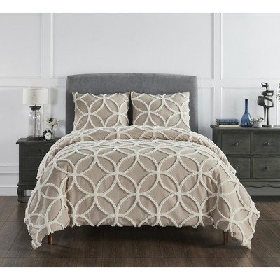 Tufted Wedding Ring Collection 100% Cotton Tufted Unique Luxurious Comforter Set - Better Trends