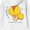 Summer Wars Kari Kenj Long Sleeve White Adult Hooded Sweatshirt - 4 of 4