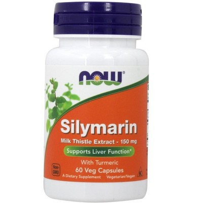 NOW Foods Silymarin Milk Thistle Extract 150 mg. Supplement  -  60 Count