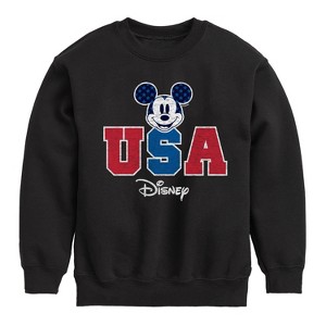 Boys' - Disney - Americana Graphic Long Sleeve Fleece Sweatshirt - 1 of 4