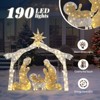 Karl Home 6ft  190LED Lights Nativity Scene Garden Jesus Christmas Decoration - 4 of 4