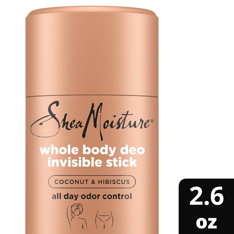 SheaMoisture Coconut &#38; Hibiscus Whole Body Invisible Deodorant Stick - 2.6oz, 1 of 15