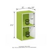 HOMLUX 2-Cube Bookcase Floor Open Wooden Storage Bookshelf Toy Organizer, Multiple Colors - 3 of 4